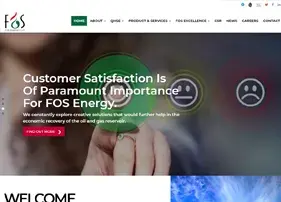 FOS Energy website design thumbnail